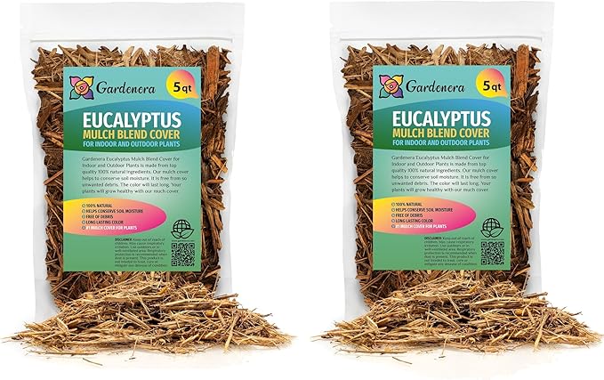 Eucalyptus Mulch - Provide Long-Lasting Color and Aromatic Appeal to Your Landscape - 10 QUARTS-VerdiqueGarden