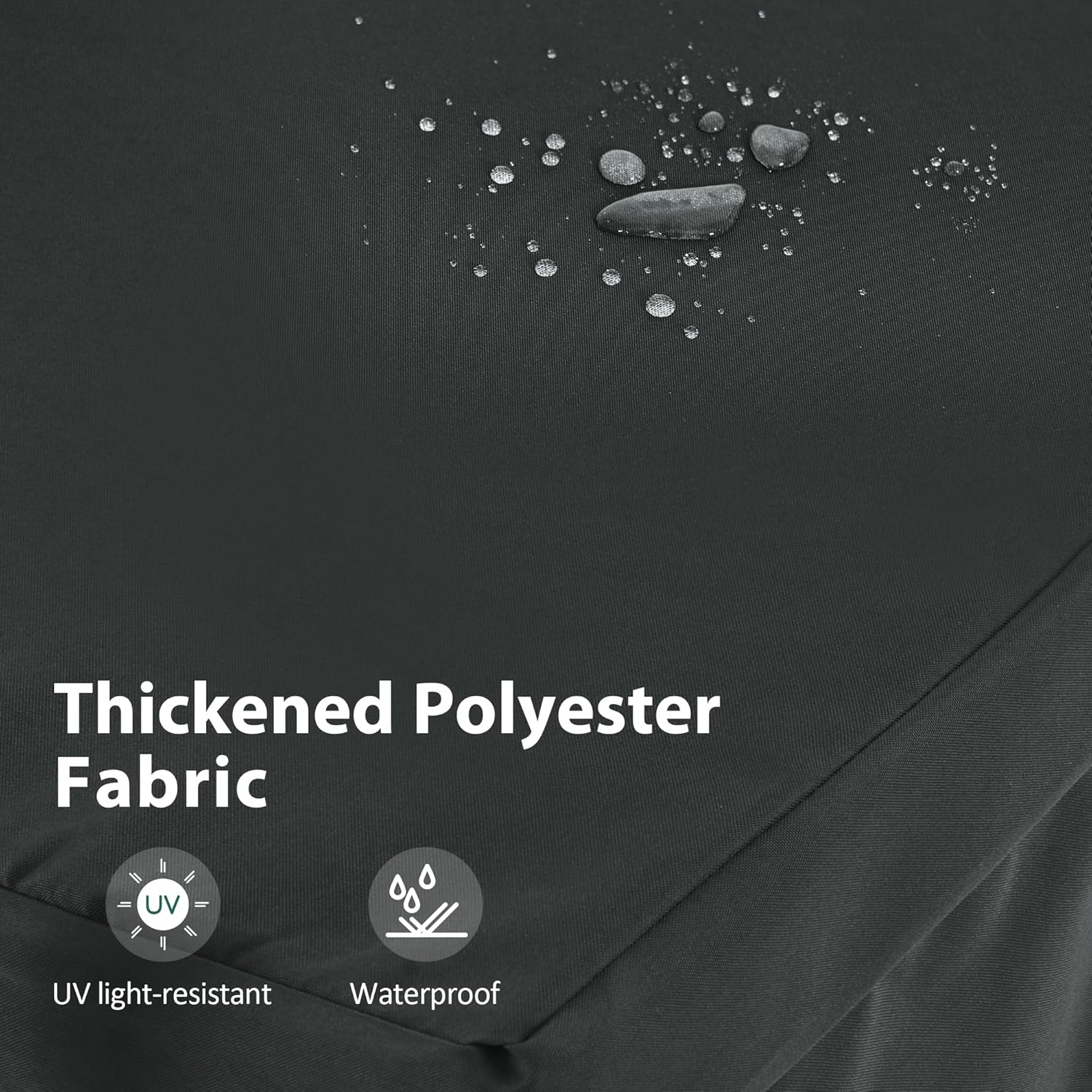 MCombo 2-3 Person Outdoor Patio Swing Chair, Convertible Canopy Hanging Swing Glider Lounge Chair, Removable Cushions, 4003 (Black)-VerdiqueGarden