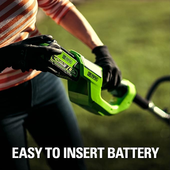 Greenworks 40V 12" Cordless String Trimmer, 2.0Ah Battery and Charger Included-VerdiqueGarden
