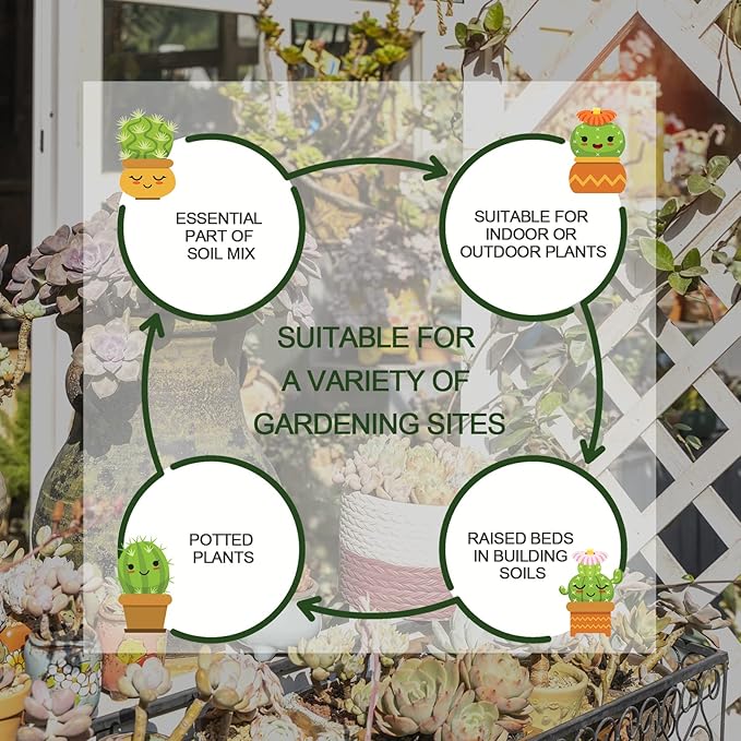 10QT Horticultural Vermiculite Bulk, Organic Vermiculite for Plants, Course Grade Vermiculite for Gardening, for houseplants, for Mushrooms, to Maintain Soil Moisture and Plant Growth(5-8mm)-VerdiqueGarden