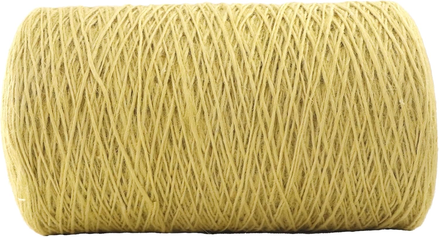 1mm x 5000 Feet Yellow Jute Rope, Twine for Gardening Tomato Climbing Plant Tie Floristry Crafts Gift Wrapping Packing Decor-VerdiqueGarden