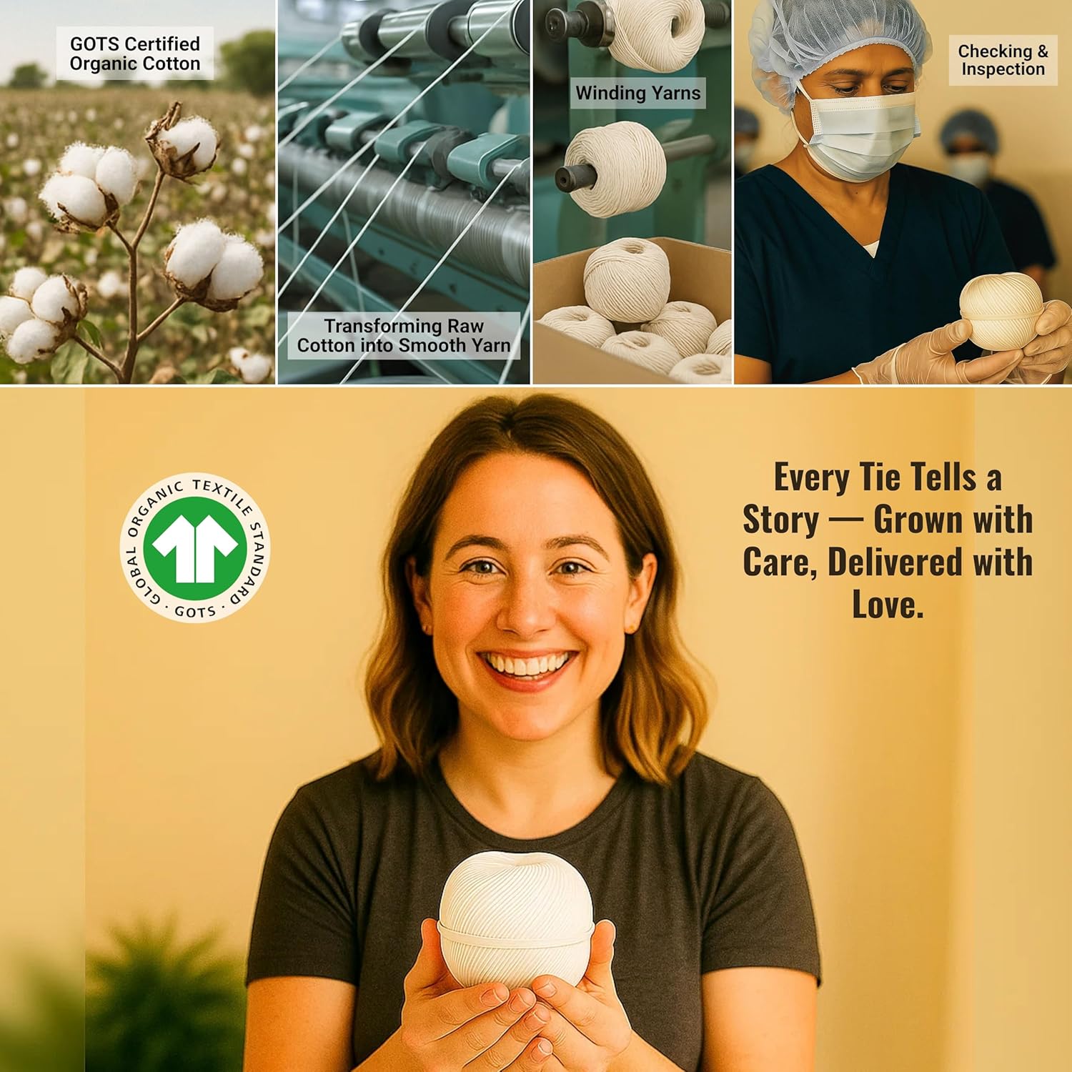 Organic Butcher’s Twine for Cooking & Trussing – 2mm Heavy-Duty Natural Cotton Kitchen Twine 1000 Feet – Food-Safe, Oven-Safe String for Meat, Turkey, Baking, & Crafts-VerdiqueGarden