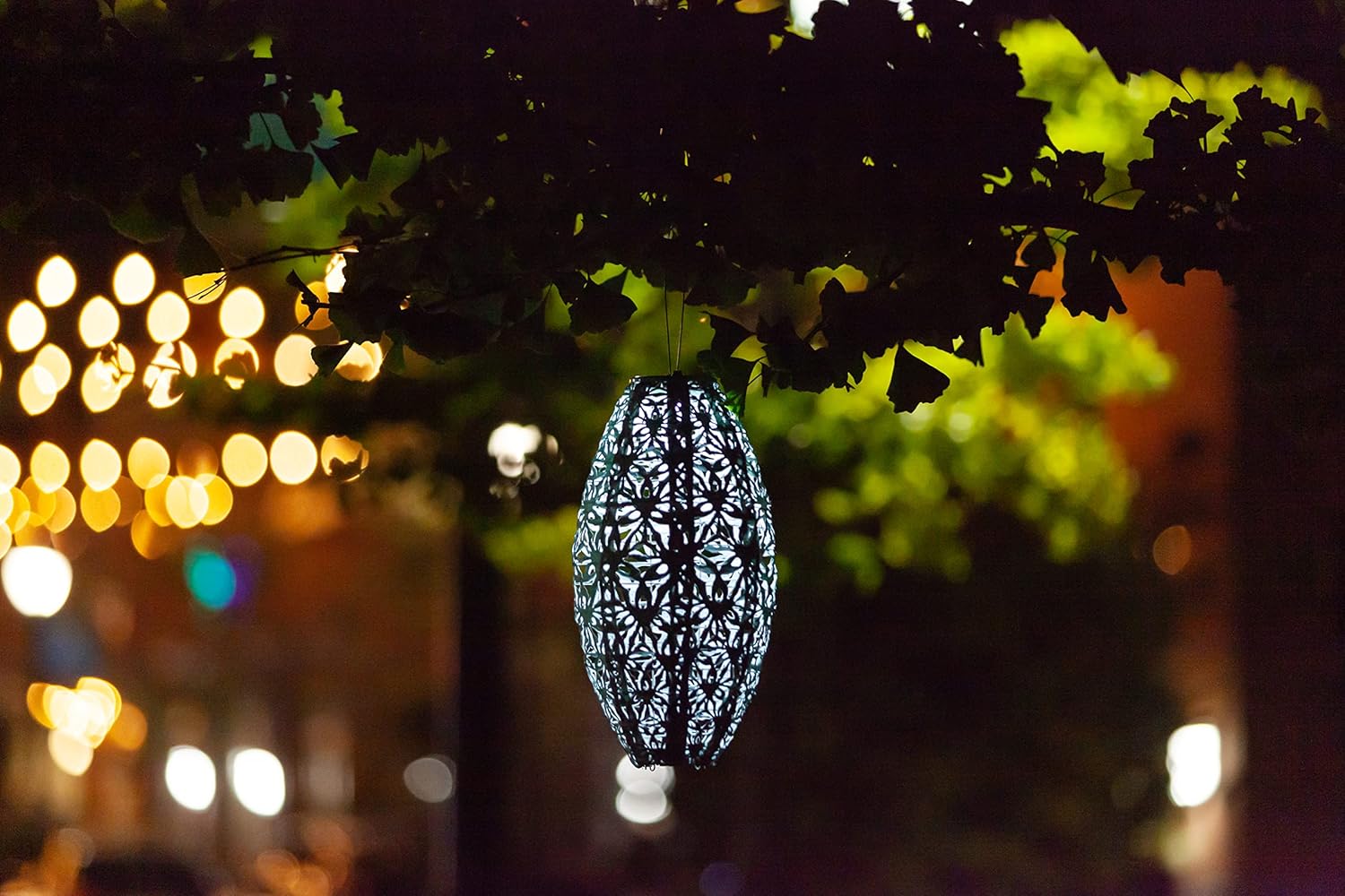 Allsop Soji Stella - Wilflower Pod - 15" Outdoor Solar Lantern - Sage-VerdiqueGarden