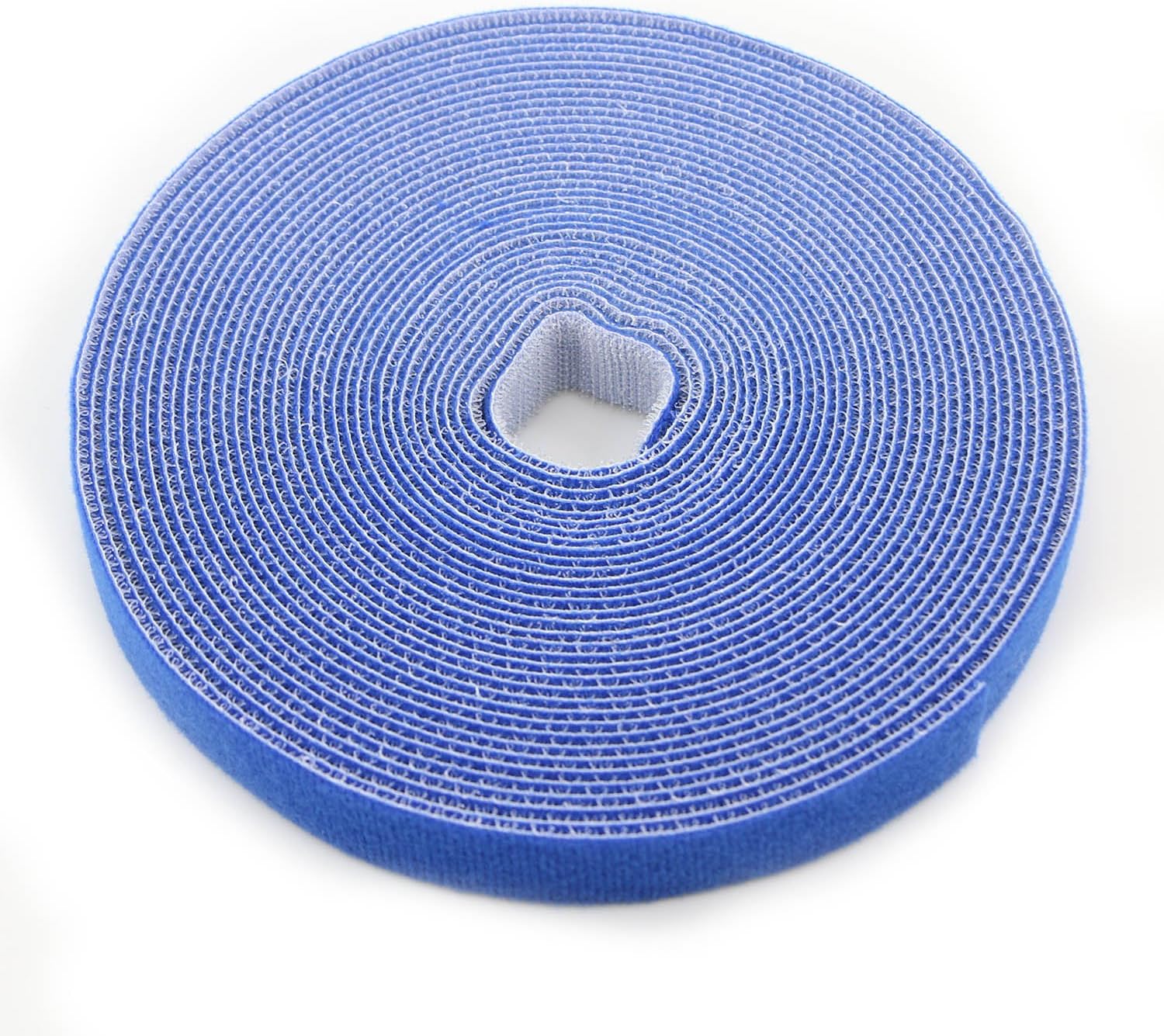 Reusable Fastening Tape Cable Ties 3/4 Inch Double Side Hook Roll (10 Yard, Blue)-VerdiqueGarden