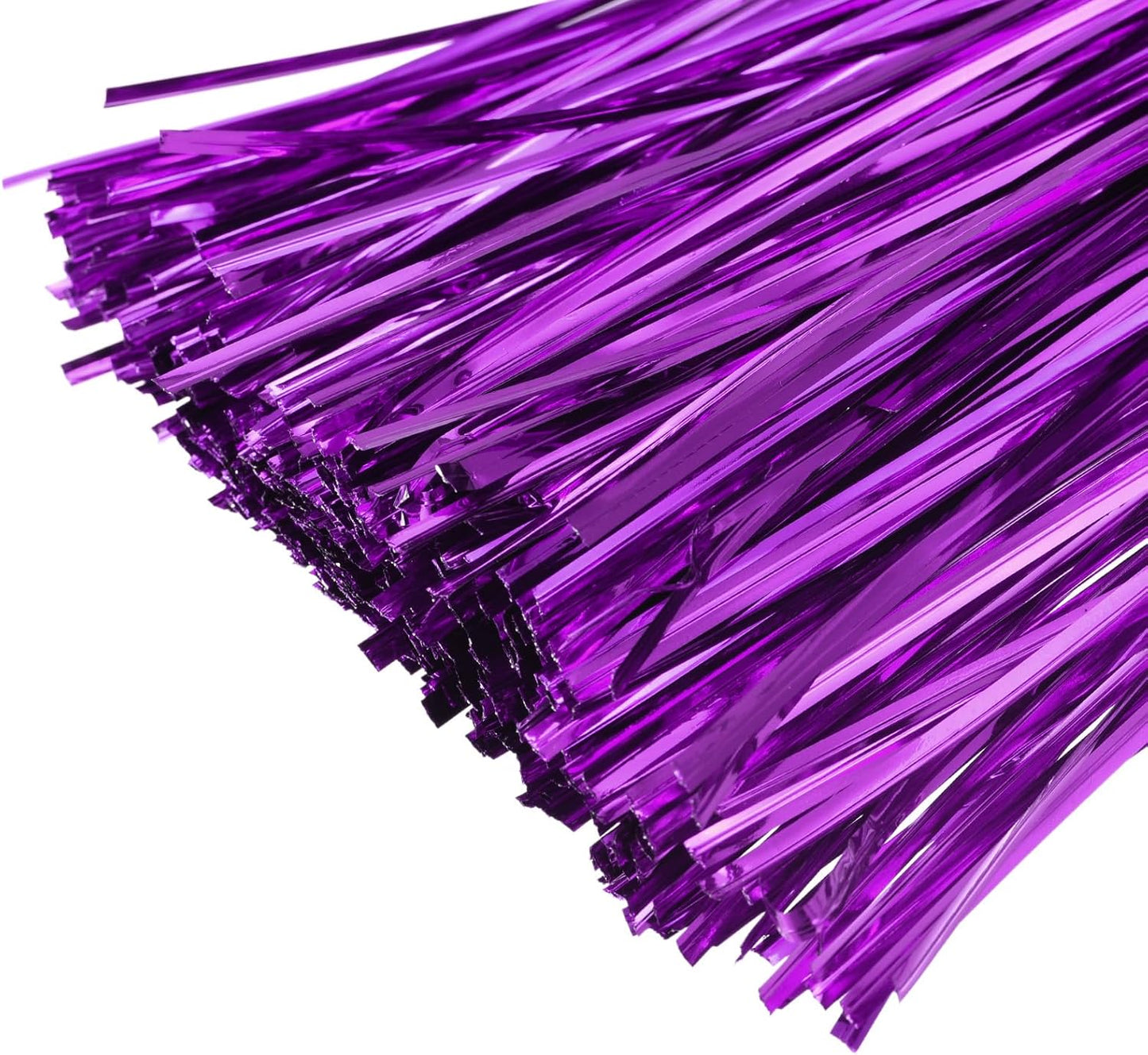 MECCANIXITY Foil Twist Ties 3" 8cm Metallic Plastic Closure Tie for Tying Bread, Candy, Cookies, Gift Bags Arts Crafts Ties Purple Pack of 750-VerdiqueGarden