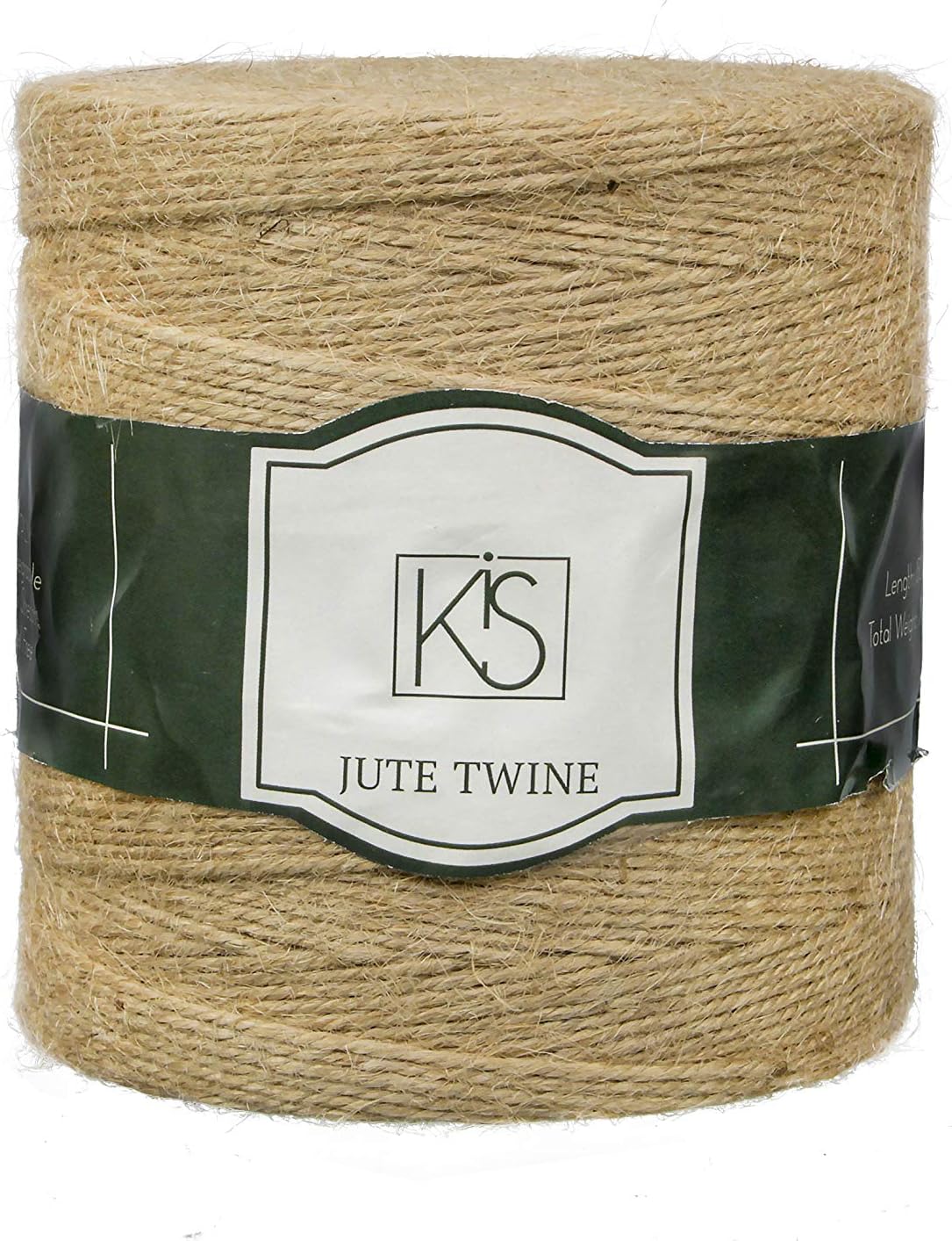 Premium Natural Jute Twine 1500 Feet 2mm - Smell Free 3 Strand, DIY Projects, Crafts, Decoration, Hobby, PET Friendly, Gardening Yarn - String - Rope-VerdiqueGarden
