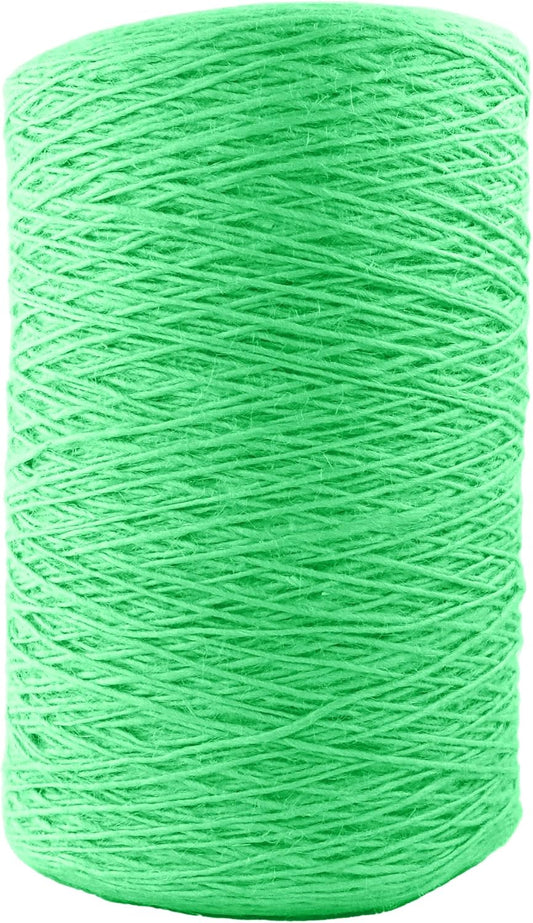 1mm x 2500 Feet Light Green Jute Rope, Twine for Gardening Tomato Climbing Plant Tie Floristry Crafts Gift Wrapping Packing Decor-VerdiqueGarden
