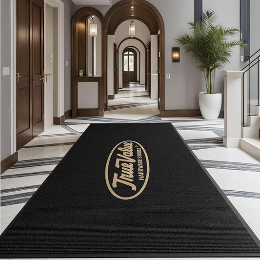 Custom Commercial Grade Area Rug Floor Entryway Door Mat Welcome Carpet for Business Home Indoor/Outdoor Runner Non Slip Washable Durable-VerdiqueGarden