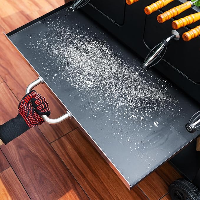 Charcoal Grill Outdoor BBQ Grill, Extra Large Cooking Area 794 Square Inches with Two Individual & Adjustable Charcoal Tray, Foldable Side Tables for Outdoor Cooking Backyard Camping Picnics By DNKMOR-VerdiqueGarden