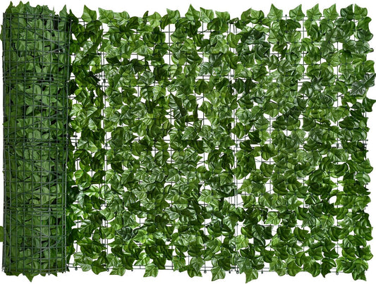DearHouse 118x39.4in Artificial Ivy Privacy Fence Wall Screen, Artificial Hedges Fence and Faux Ivy Vine Leaf Decoration for Outdoor Garden Decor-VerdiqueGarden