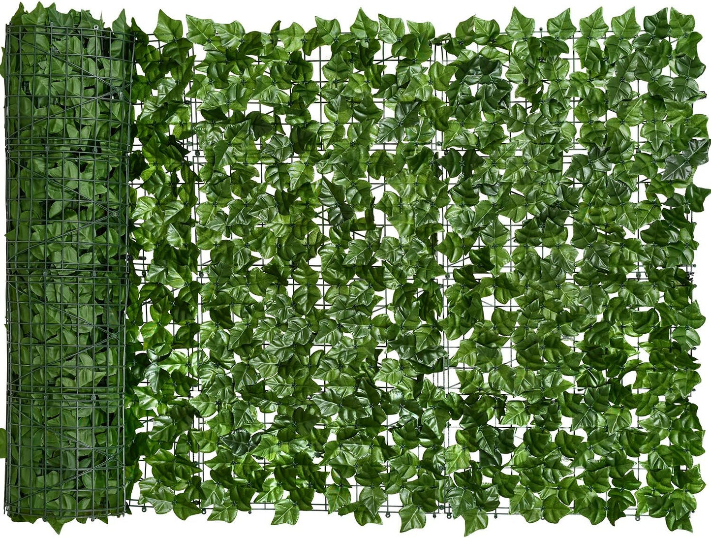 DearHouse Artificial Ivy Privacy Fence Wall Screen, 98.4x59in Artificial Hedges Fence and Faux Ivy Vine Leaf Decoration for Outdoor Garden Decor-VerdiqueGarden