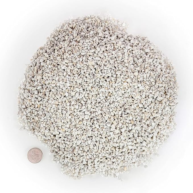 Organic Perlite - Medium/Fine Grade (4 Quart Bag) Horticultural Soil Amendment for Indoor & Outdoor Container Plants for Drainage Management and Enhanced Growth-VerdiqueGarden