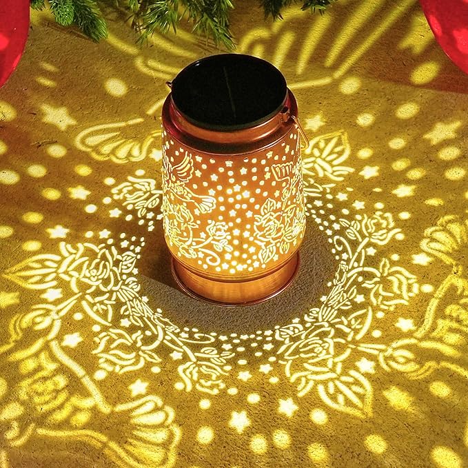 Hummingbird Solar Lanterns Outdoor Waterproof Large Metal Hanging Lantern with 2000mAh Battery, Solar-Powered Garden Lights Decor for Yard, Patio, Backyard - Birthday Gift for Women, Mom, Grandma-VerdiqueGarden