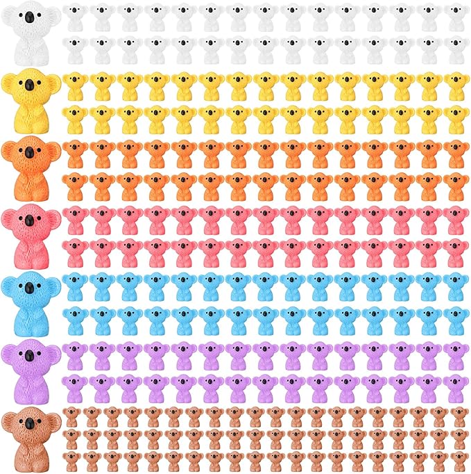 90 Pcs Resin Koala Miniatures Mini Animals Figures Cute Koala Figurine Fairy Decor Animal Ornament for Garden Landscape Home Accessories Craft Cake Decoration DIY-VerdiqueGarden