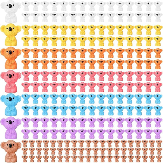 90 Pcs Resin Koala Miniatures Mini Animals Figures Cute Koala Figurine Fairy Decor Animal Ornament for Garden Landscape Home Accessories Craft Cake Decoration DIY-VerdiqueGarden