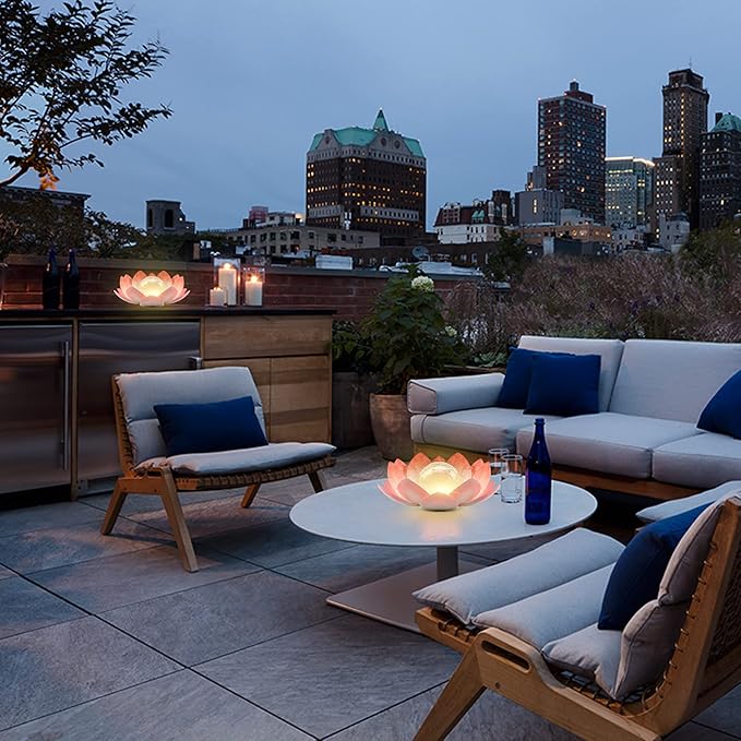 Solar Light Outdoor, Metal Glass Decorative Waterproof Garden Light LED Solar Flower Lights for Patio, Lawn,Walkway,Tabletop,Ground-VerdiqueGarden