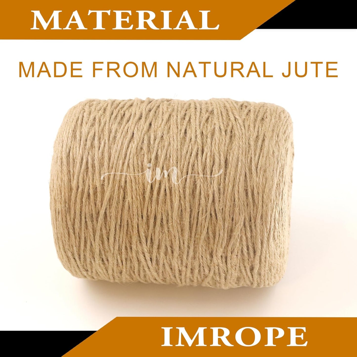 2mm x 2000 Feet Natural Jute Rope, Twine for Gardening Tomato Climbing Plant Tie Floristry Crafts Gift Wrapping Packing Decor-VerdiqueGarden