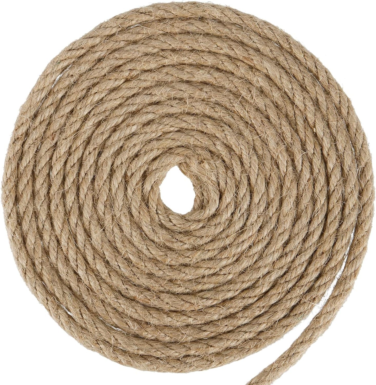 JOIKIT 5mm 492 Feet Jute Twine, Natural Braided Jute Rope, Twisted Hemp Rope for Crafts, Gardening, Bundling, Home Decoration-VerdiqueGarden