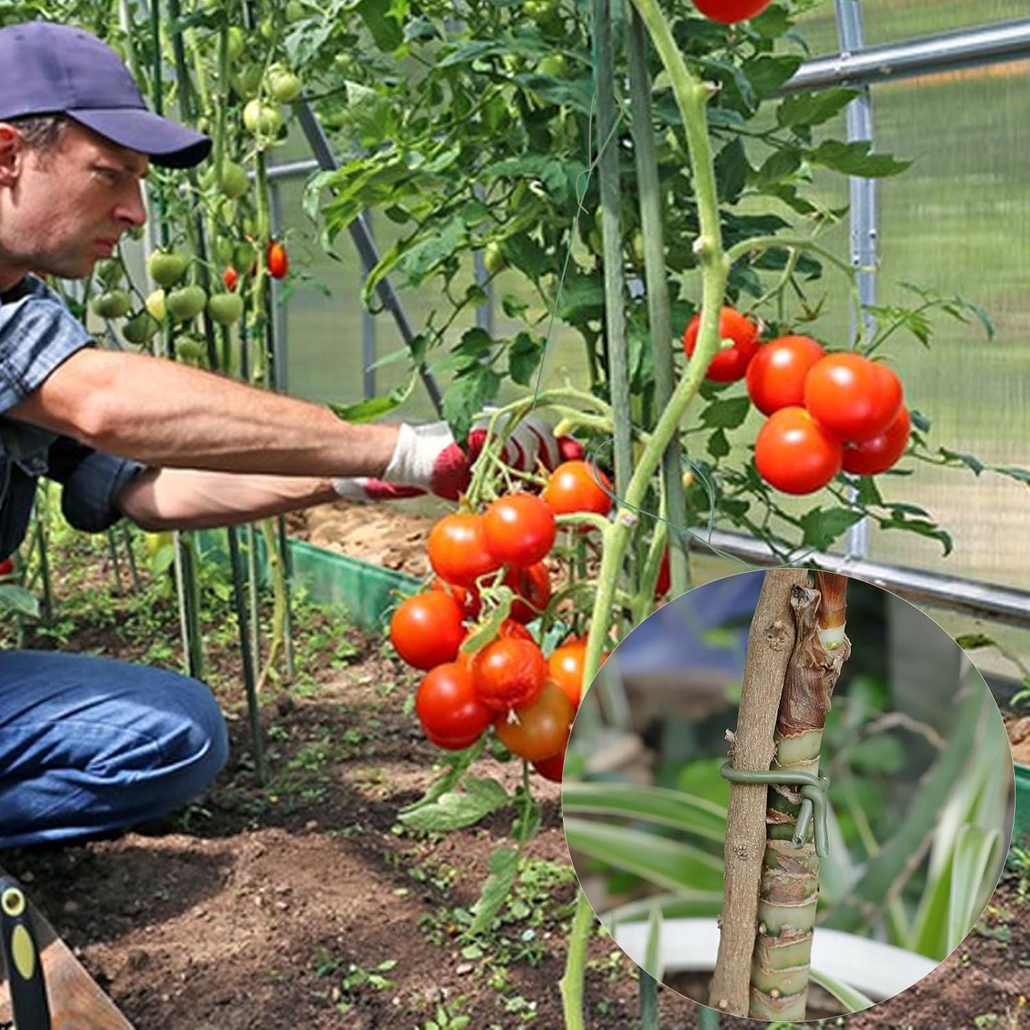 101 Feet Soft Plant Ties Dark Green Plant Twist Ties, Plant Ties for Support. Gardening Supplies for Plants Office Home Organization 3mm Diameter-VerdiqueGarden