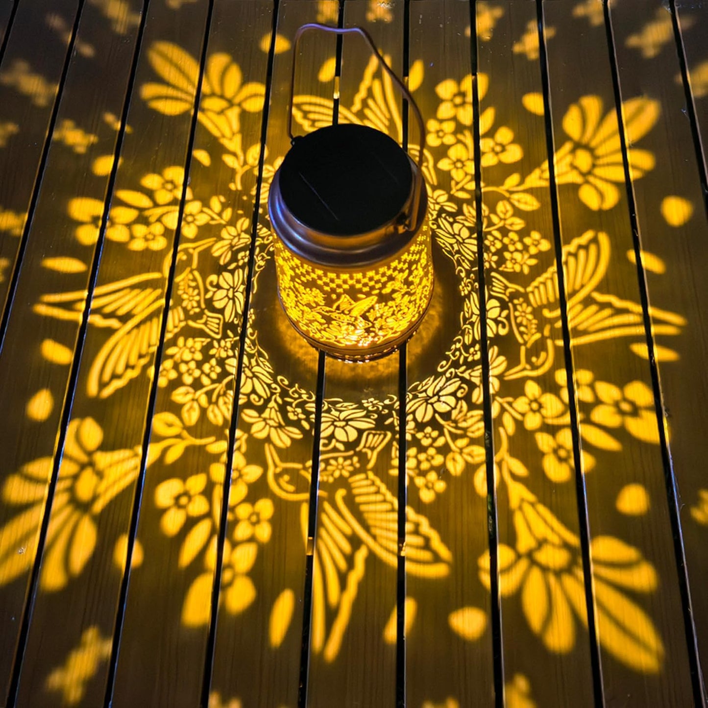 Solar Lanterns Outdoor Waterproof, Hummingbird Hanging Solar Lanterns Birthday Gifts for Women Mom Grandma, Garden Decor for Patio Yard Lawn Backyard Porch-VerdiqueGarden