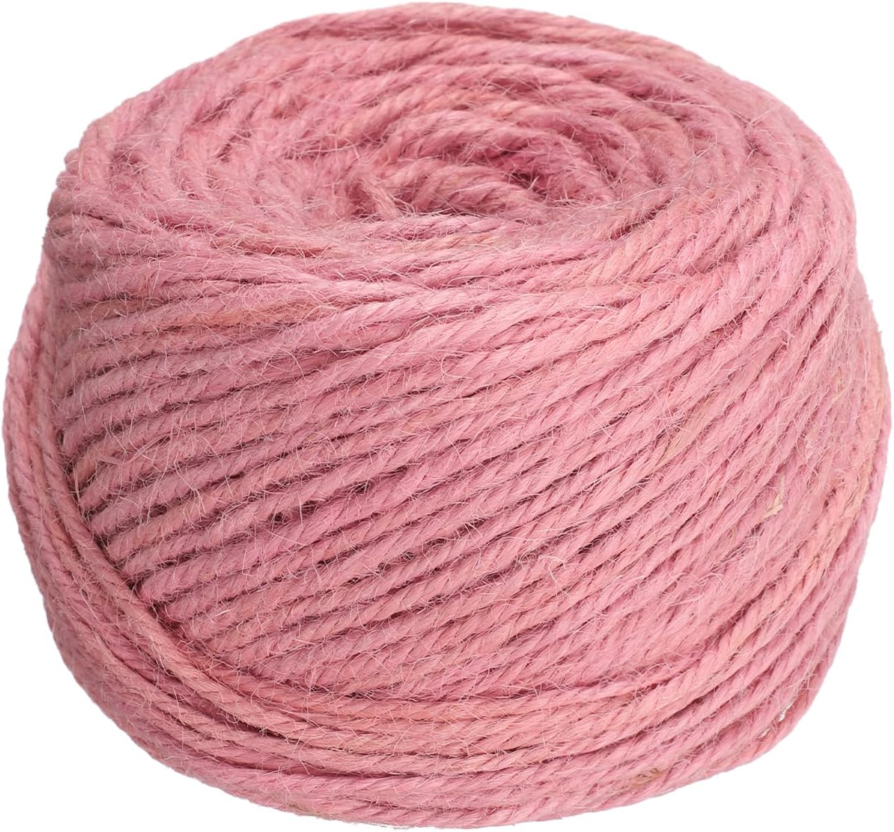 uxcell 328 Feet Natural Jute Twine String,3mm Thin Garden Twine Rope Colored Plant String Cord for DIY Art Crafts Gift Wrapping Decoration Packing Gardening Plant Hanger,Pink-VerdiqueGarden