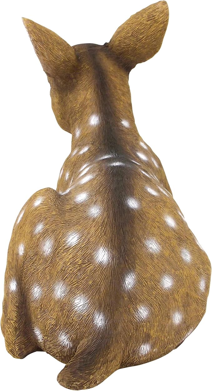 Design Toscano QM2787100 Darby, The Forest Fawn Baby Deer Statue, full color-VerdiqueGarden