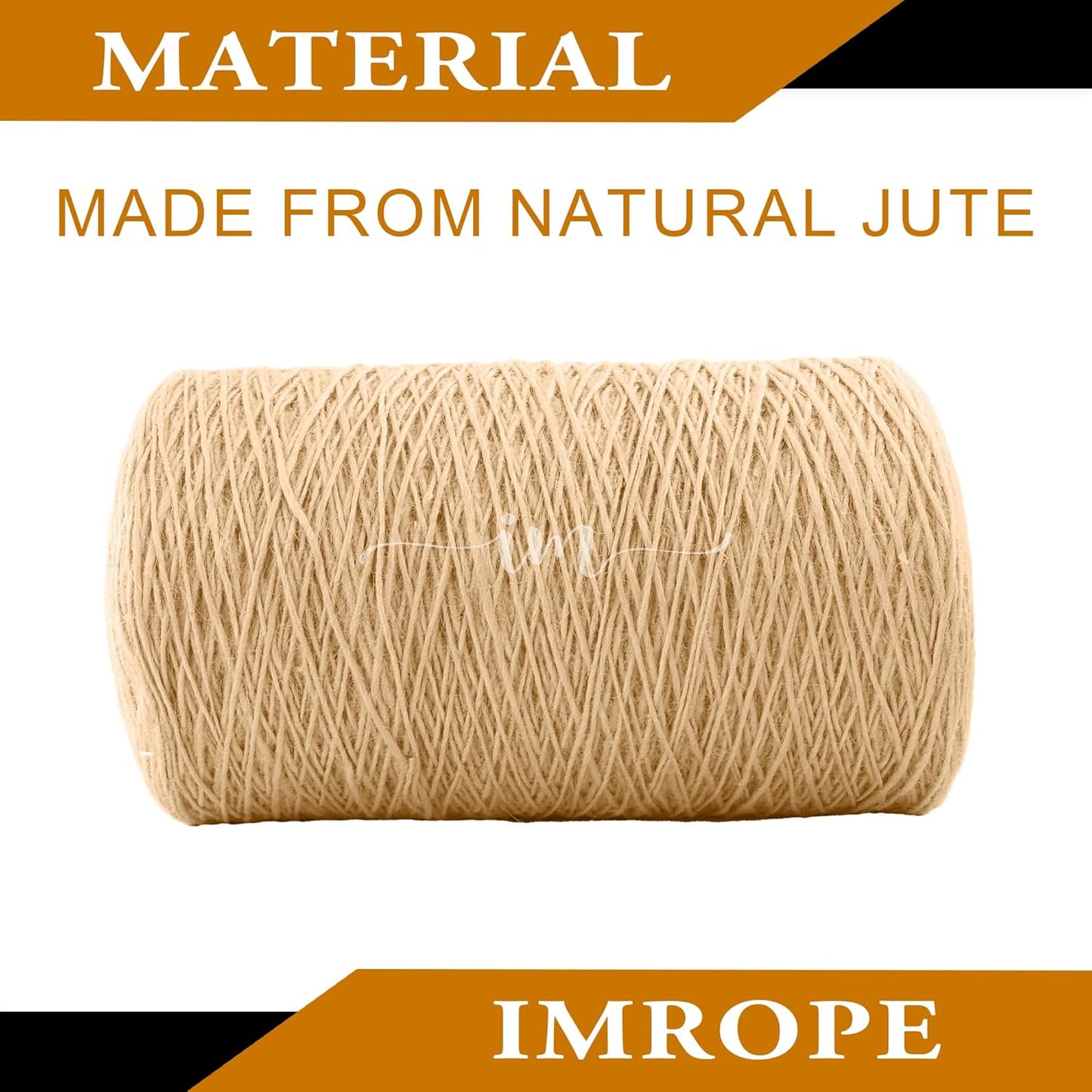 1mm x 1500 Feet Natural Jute Rope, Twine for Gardening Tomato Climbing Plant Tie Floristry Crafts Gift Wrapping Packing Decor-VerdiqueGarden