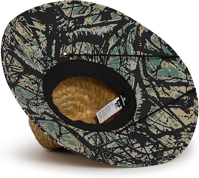 Quiksilver Men's Wide Brim Outdoor Lifeguard Straw Sun Hat-VerdiqueGarden