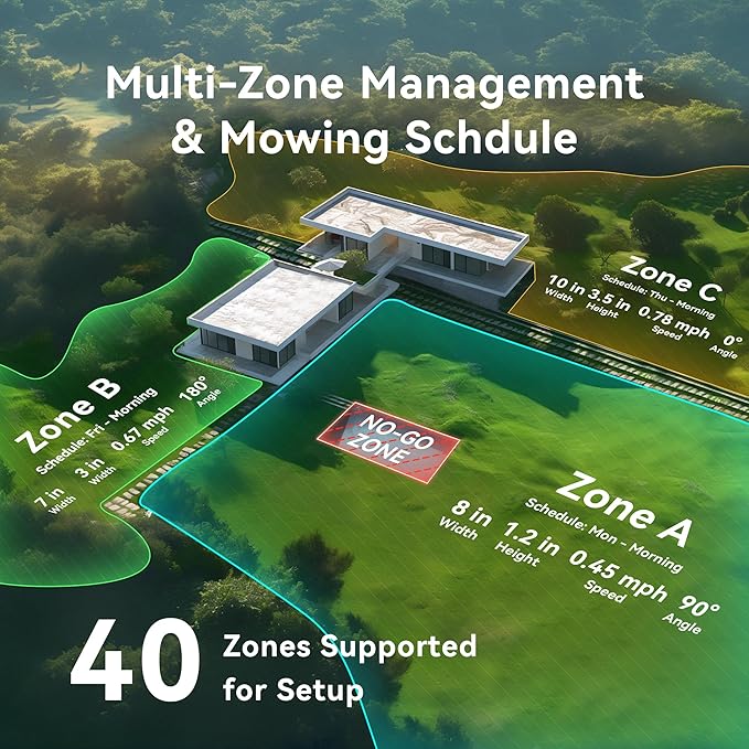 Neomow X SE Robot Lawn Mower Perimeter Wire Free for 0.75 Acre 3D LiDAR SLAM+Vision Mapping Robotic Lawnmower with 4G, No RTK Station Required, AI Accurate Obstacle Avoidance, App Control, Anti-Theft-VerdiqueGarden