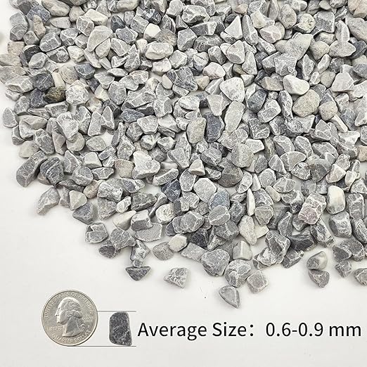 10lbs Grey Pebbles for Landscaping, 3/8inch Small Rocks for Succulent Cactus Plants, Natural Polished Pebbles, River Rocks for Plants, Vases, Garden-VerdiqueGarden