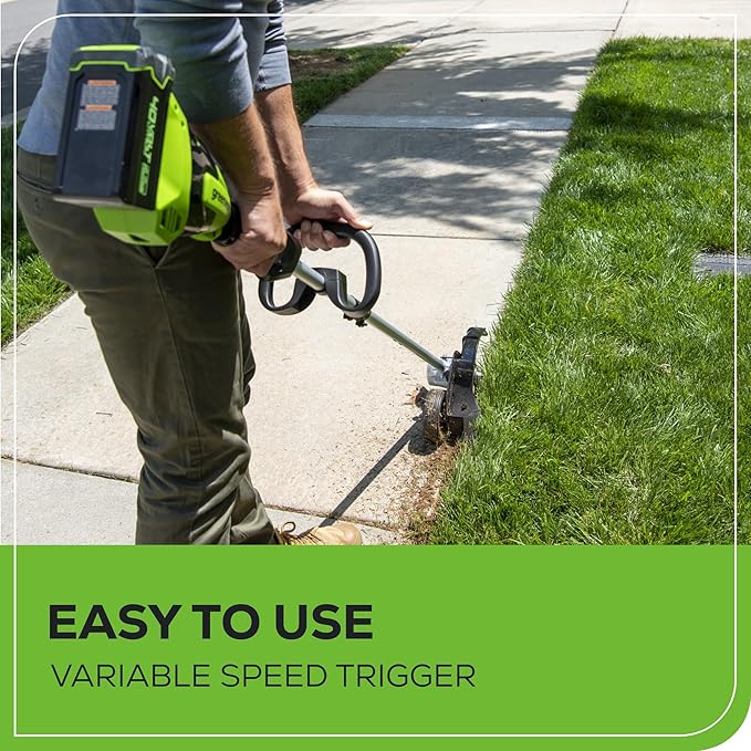 Greenworks 40V 8" Brushless Edger, Battery and Charger Not Included-VerdiqueGarden