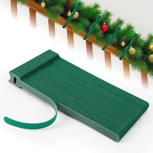 100 Pcs Christmas Garland Ties 7.87Inch Adjustable Holiday Garland Twist Ties for Holiday Halloween Tree Wreath Party Yard Wall Doorway Reusable Nylon Garden Cable Straps Decoration(Green)-VerdiqueGarden