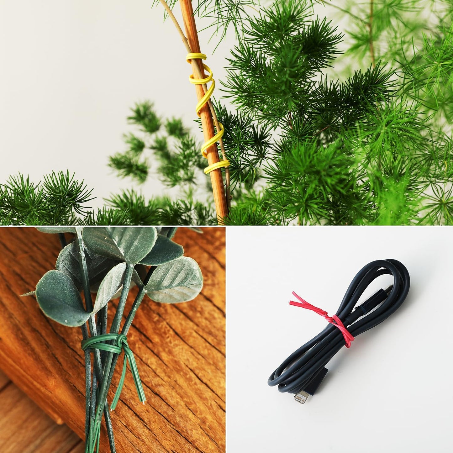 300 Pcs 6 inch White Plastic Twist Ties, Cable Ties, for Bags, Gardening Tools-VerdiqueGarden