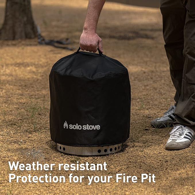 Solo Stove Ranger Big Yard Bundle | Includes Fire Pit, Stand, Shield & Shelter | Perfect for 2–4 People | Portable Wood Burning, Stainless Steel, 15.25in H x 15in Dia-VerdiqueGarden