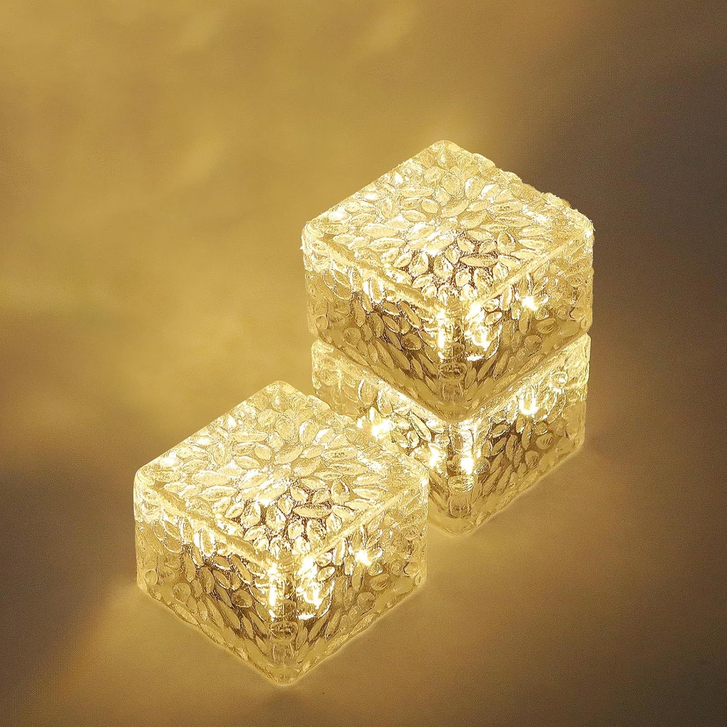 Solar Brick Lights-Outdoor Solar Lights for Yard-Solar Brick Landscape Path Light 3 Pack LED Light Brick Garden Decor for Pathway Patio Walkway Backyard Decoration-VerdiqueGarden