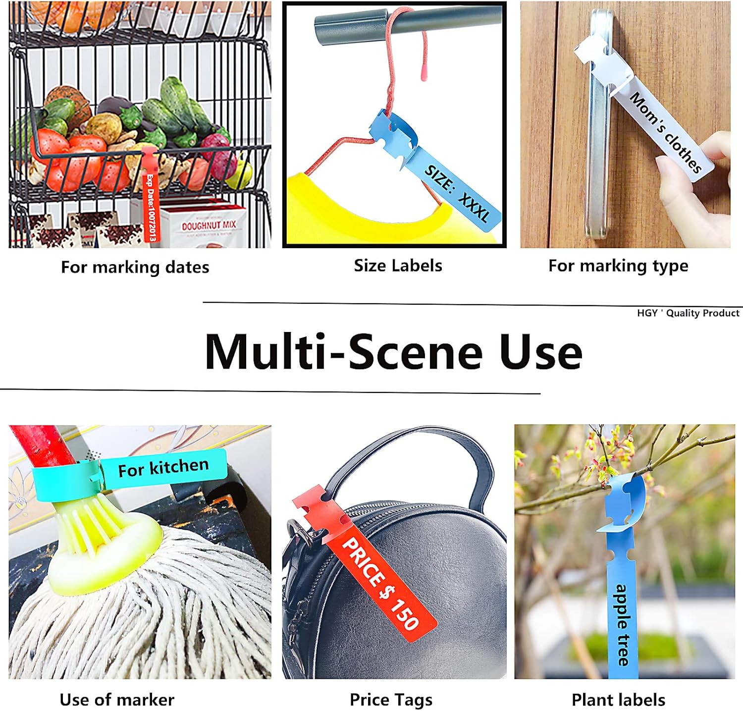 100Pcs Pink Tree Tags Wrap Around Plant Tags Markers,Removable, Adjustable Garden Labels Plant Tags with Large Writing Surface 8.27"x0.8"-VerdiqueGarden