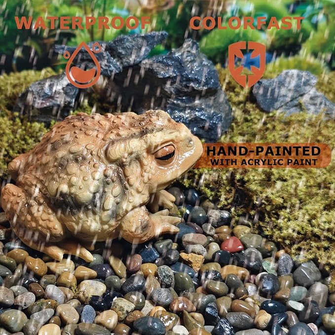 Sunthus Frog Toad Sculptures Garden Statues Yard Art Resin Decorations Outdoor Garden Decor-VerdiqueGarden