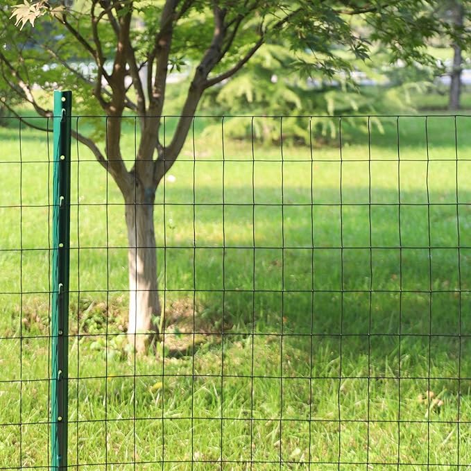 Black PVC Coated Welded Wire Fence 36 Inch x 25 Foot, 2 Inch x 3 Inch 16GA, Garden Border Fencing Roll Vinyl Coating Metal Wire Mesh for Yard Vegetable Plant Protection Poultry Netting-VerdiqueGarden