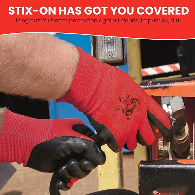 10 OR 20 Pairs Work Gloves–Heavy Duty Rubber Coated Safety Work Gloves–Multipurpose Gloves-VerdiqueGarden