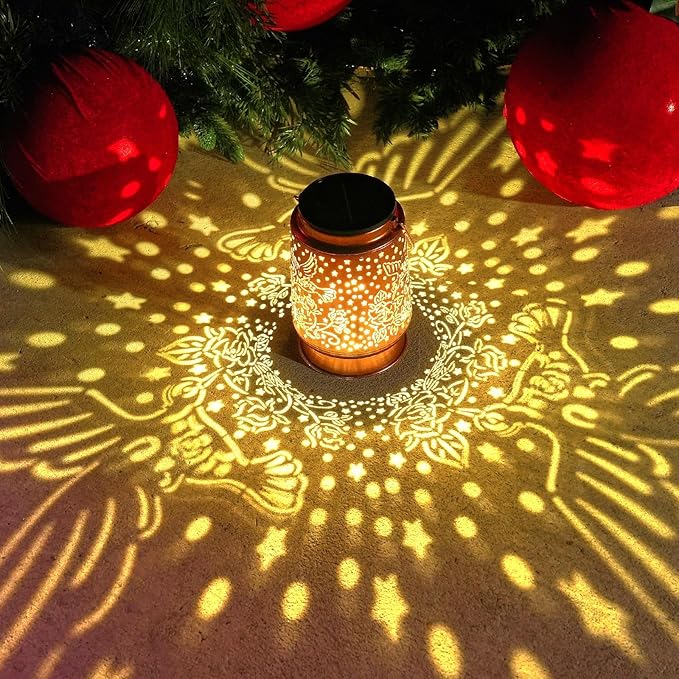 Hummingbird Solar Lanterns Outdoor Waterproof Large Metal Hanging Lantern with 2000mAh Battery, Solar-Powered Garden Lights Decor for Yard, Patio, Backyard - Birthday Gift for Women, Mom, Grandma-VerdiqueGarden