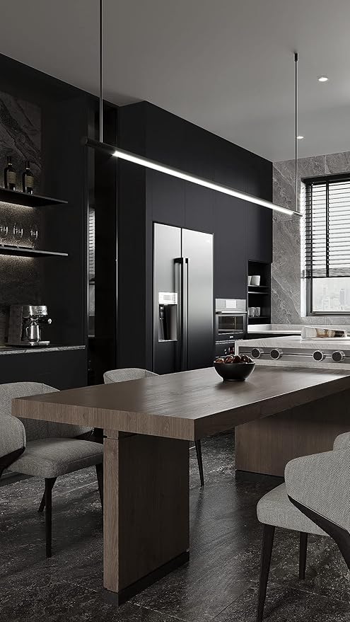 Dimoon 118''x23.6'' Black Skin Peel and Stick Wallpaper Contact Paper Modern Self Adhesive Wall Paper Removable Renter Friendly Textured Solid Color Cabinet Vinyl Roll (118''x23.6'',Black Skin)-VerdiqueGarden