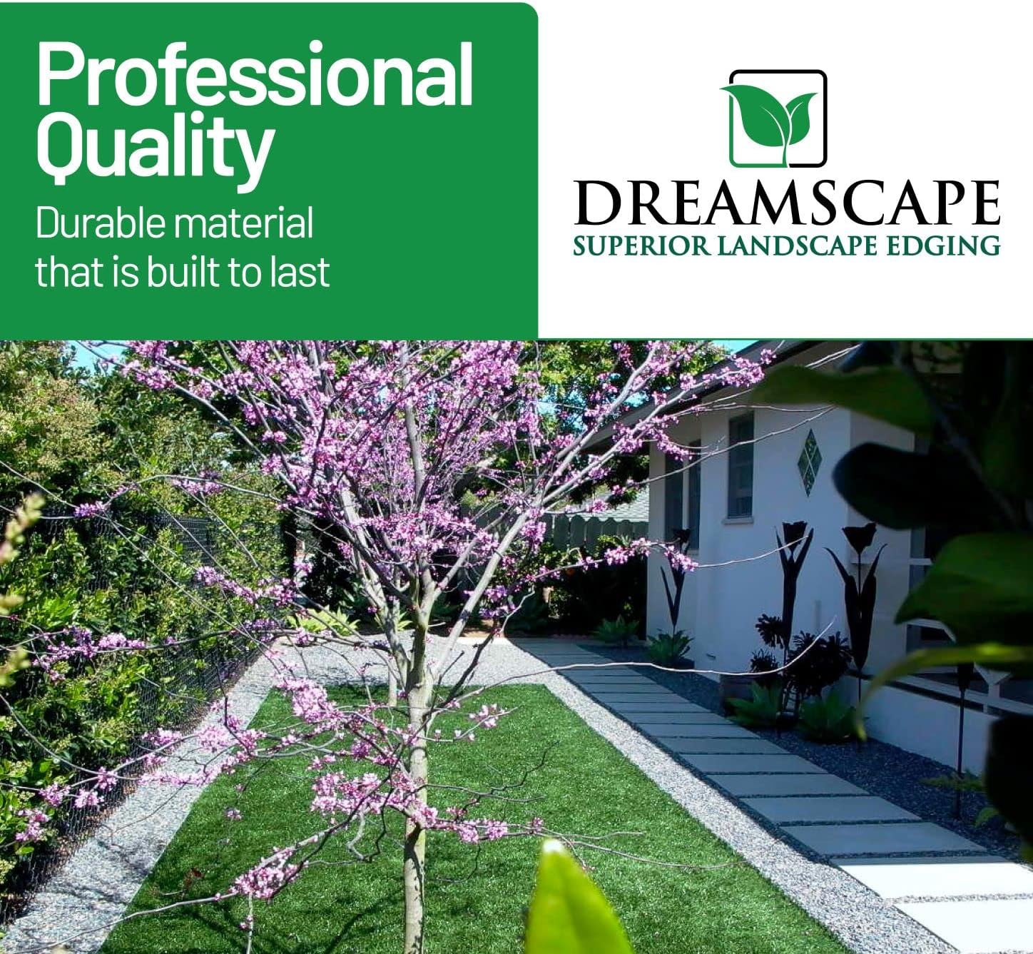 Dreamscape YardEdge Aluminum Landscape Edging - 12 Strips, 6ft Each (72ft Total), Mill Finish - Professional Quality Landscaping Border, Metal Divider for Lawn, Garden, Flowerbed-VerdiqueGarden