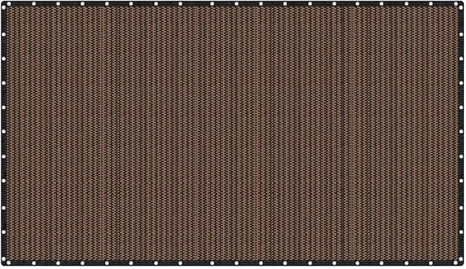 VICLLAX Shade Fabric Sun Shade Cloth Privacy Screen with Grommets for Patio Garden Pergola Cover Canopy 20x36 FT, Mocha-VerdiqueGarden