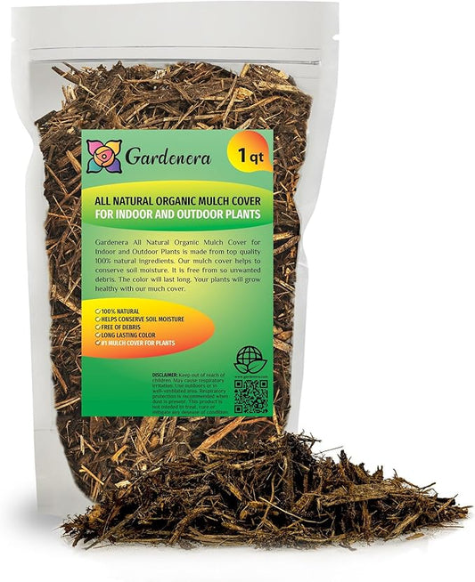 Premium Organic Natural Mulch Cover - Enhance Your Indoor Plants with Natural Aroma and Organic Benefits - 1 Quart-VerdiqueGarden