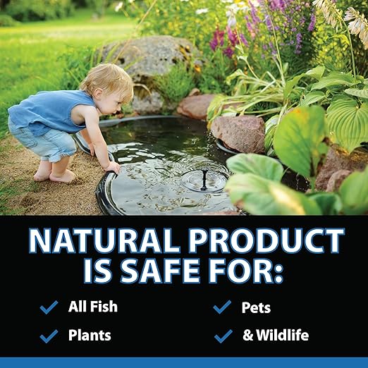 CrystalClear ClarityMax, All-in-One Pond Clarifier Treatment, All-Natural Beneficial Bacteria & Enzymes Provide Max Clarity, Koi Fish & Pet Safe, Algae Stain Remover, Crystal Clear Water Garden 2.5LB-VerdiqueGarden