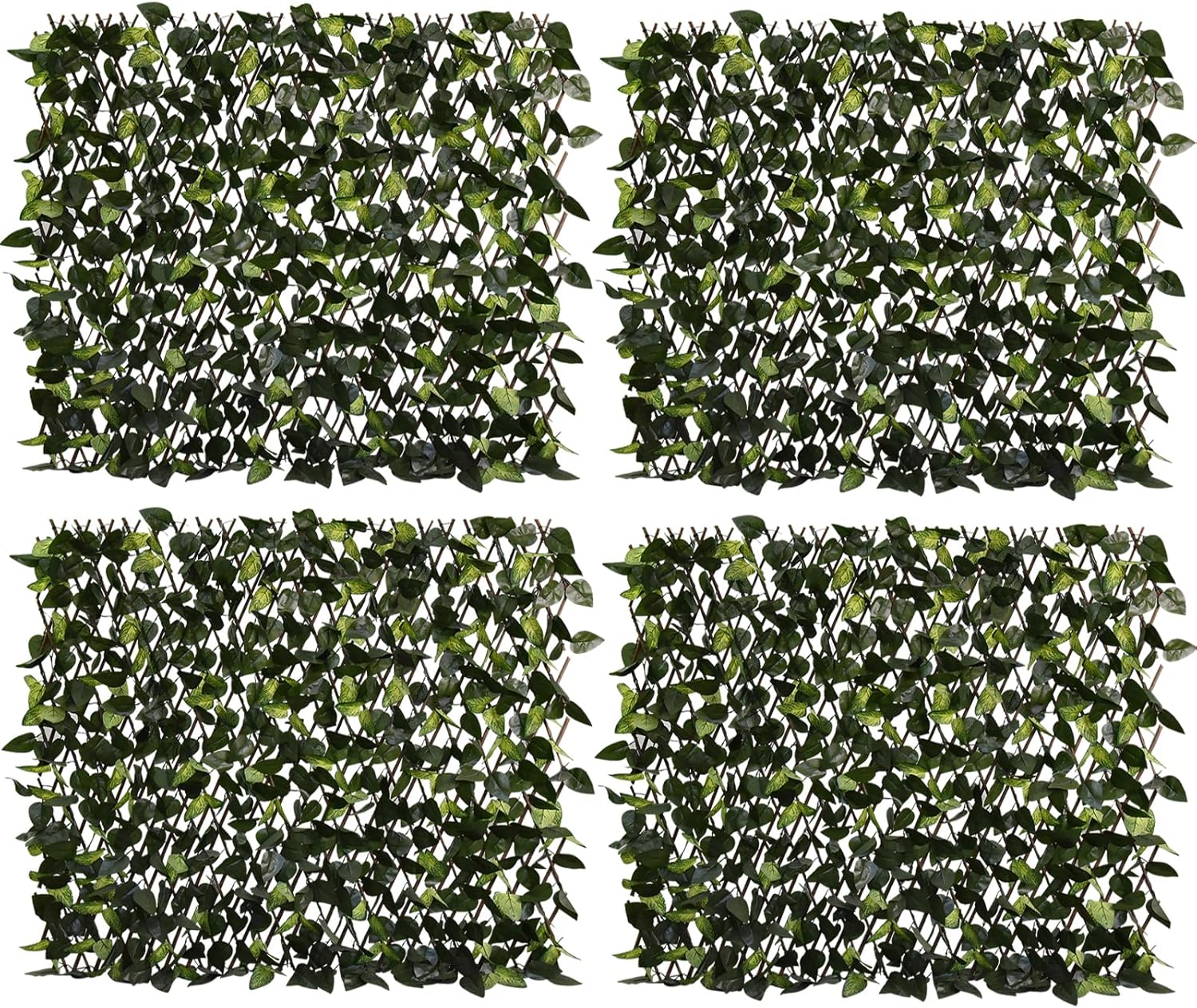 Expandable Fence Privacy Screen for Balcony Patio Outdoor,Decorative Faux Ivy Fencing Panel,Artificial Hedges (Single Sided Leaves)…-VerdiqueGarden