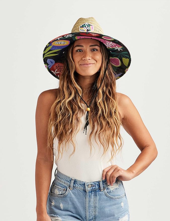 Straw Hat for Men & Women | Lifeguard Hat, Beach Hat & Sun Hat | UPF 50+ Wide Brim for Sun Protection | One Size | Hemlock-VerdiqueGarden