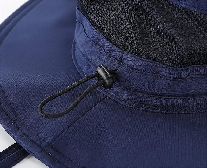 Connectyle Women's UPF 50+ Sun Hat UV Protection Wide Brim Bucket Hat Summer Beach Hats Fishing Hiking Outdoor Safari Hats-VerdiqueGarden