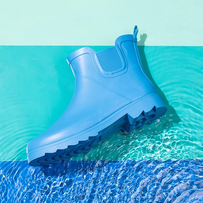 NORTY - Womens Ankle Rain Boots - Ladies Waterproof Winter Spring Garden Boot runs ½ size large-VerdiqueGarden