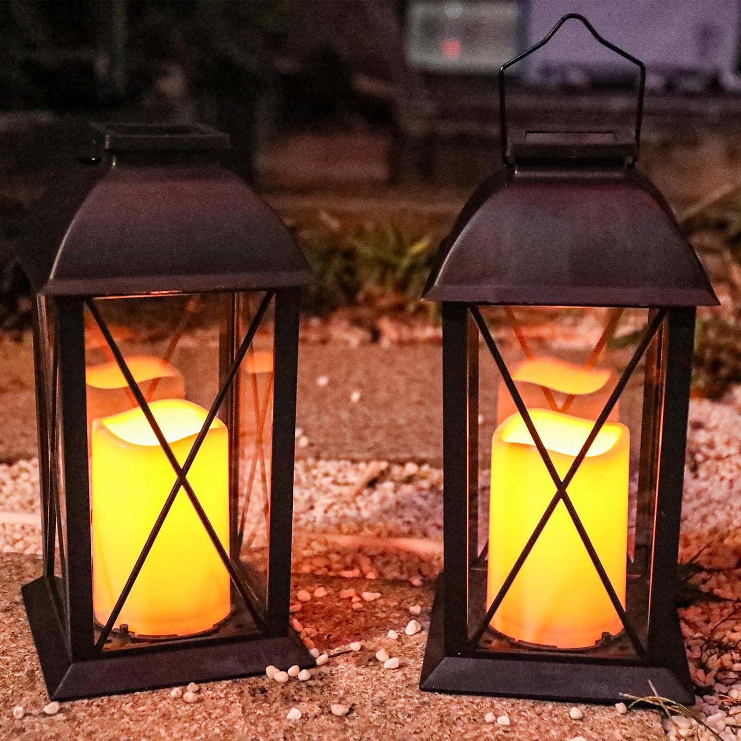 Afirst Solar Lantern Outdoor, 2 Pack Hanging Decorative Outdoor Lights Waterproof Umbrella Lights for Patio Garden, Table,Party Decor-VerdiqueGarden